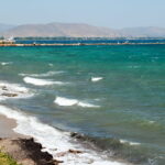 Karla beach. Nea Makri, Attica, Greece.
