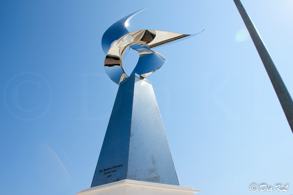 "The Spirit of Hermes" from Japanese artist Masaaki Noda. Marathon, Attica, Greece.