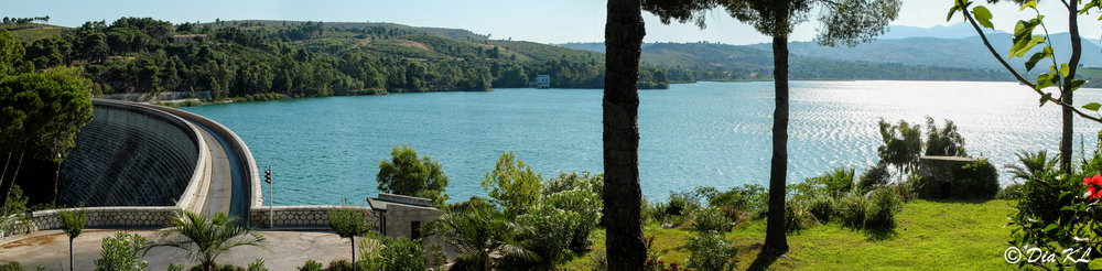 Marathon dam and lake. Attica Greece.