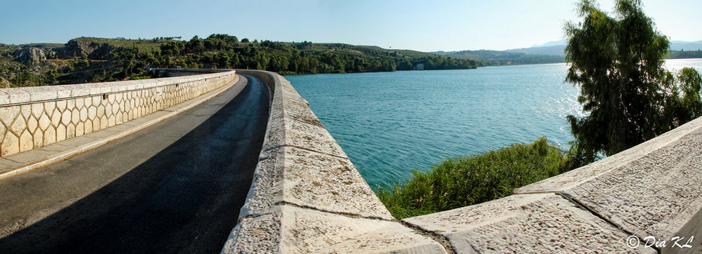 Marathon dam and lake. Attica Greece.