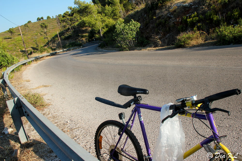 Leaving Marathon dam. Attica Greece.