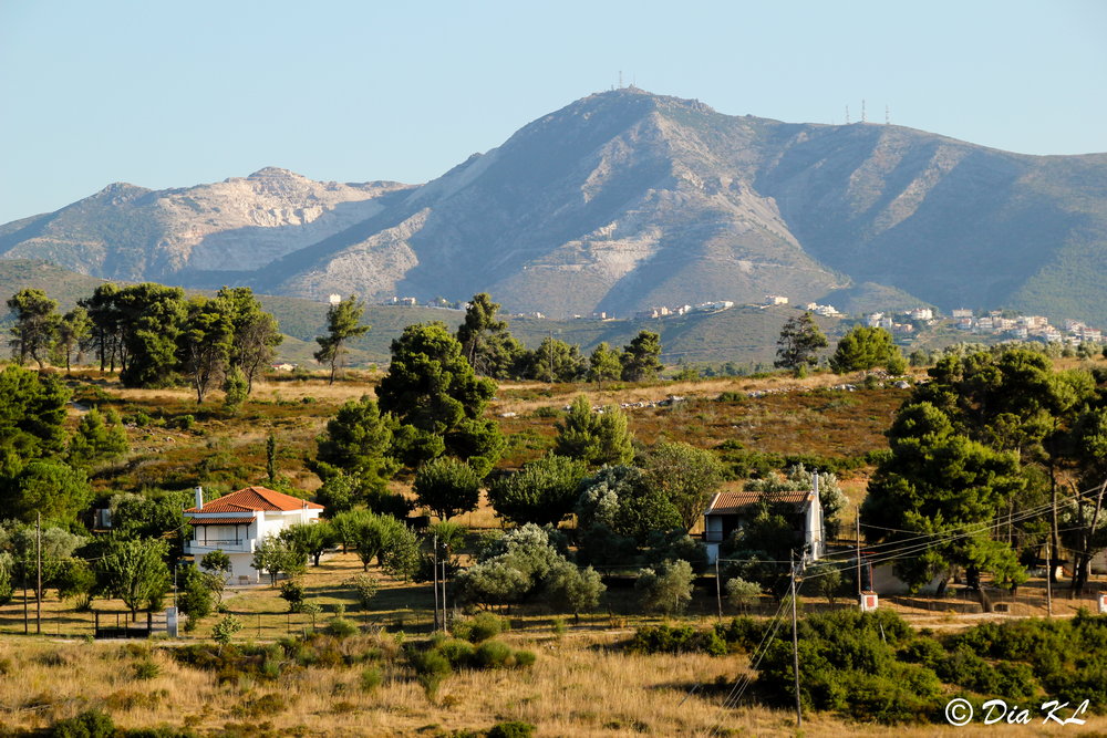 Penteli mountain on the background, from Marathon dam to Kifissia.