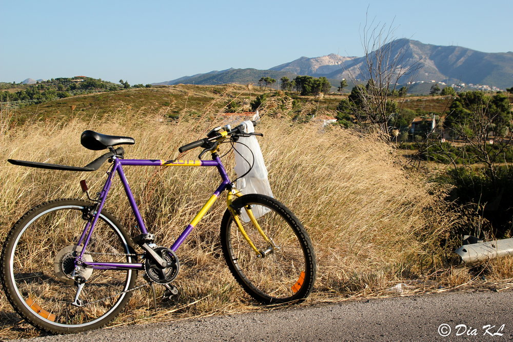 Penteli mountain on the background, from Marathon dam to Kifissia.