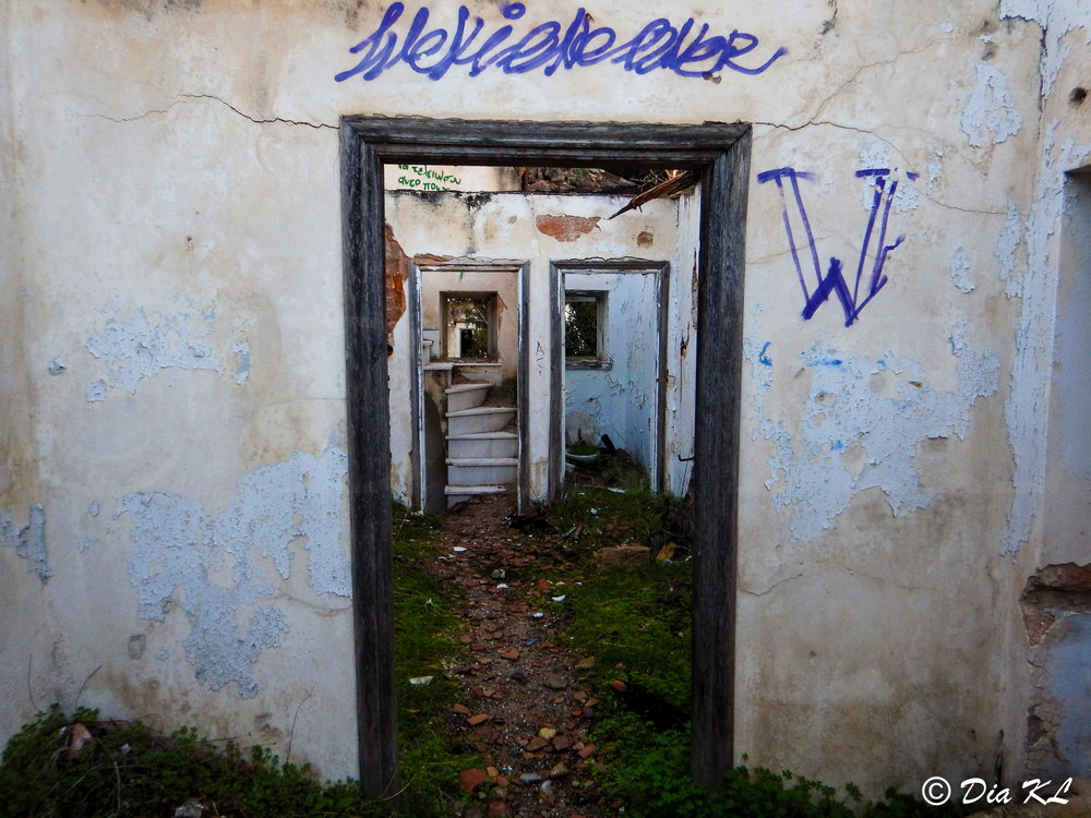 Main structure. Villa Levidi urbex (urban exploration. Athens Greece.