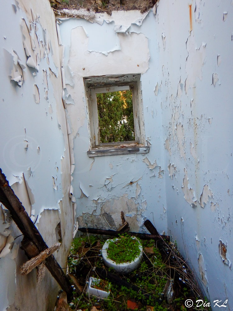 Main structure. Villa Levidi urbex (urban exploration. Athens Greece.