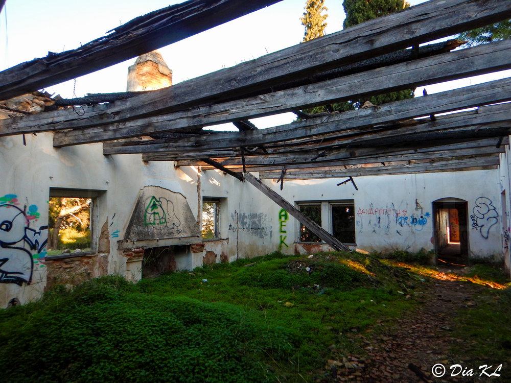 Main structure. Villa Levidi urbex (urban exploration. Athens Greece.