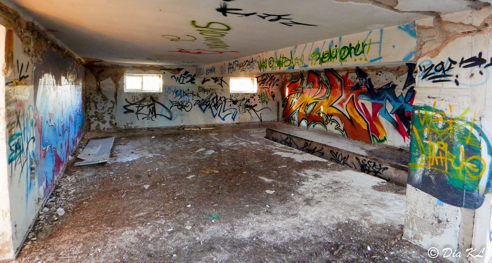 Main structure. Villa Levidi urbex (urban exploration. Athens Greece.