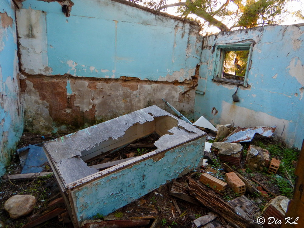 Main structure. Villa Levidi urbex (urban exploration. Athens Greece.