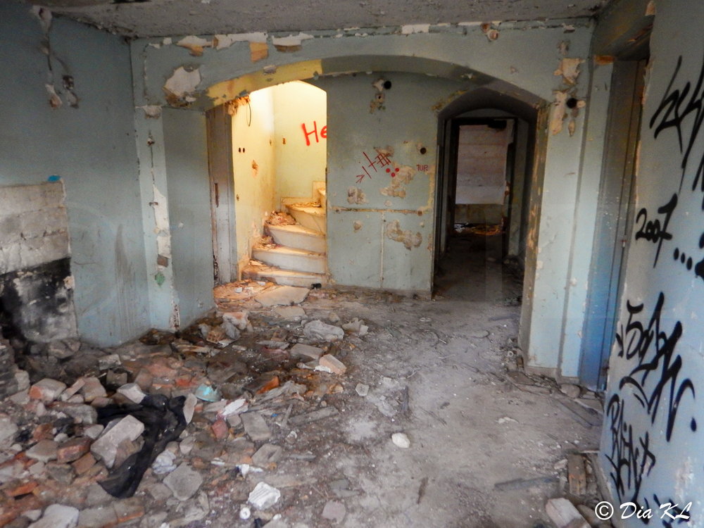 Main structure. Villa Levidi urbex (urban exploration. Athens Greece.
