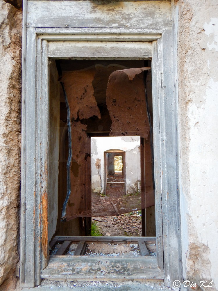 Main structure. Villa Levidi urbex (urban exploration. Athens Greece.