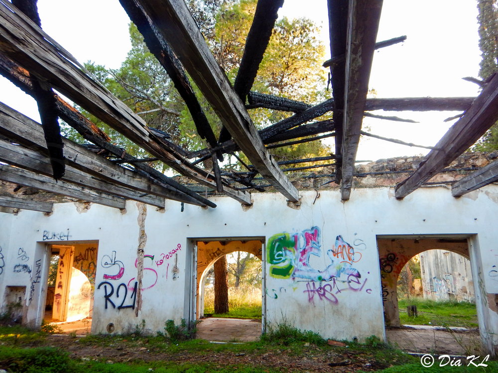 Main structure. Villa Levidi urbex (urban exploration. Athens Greece.