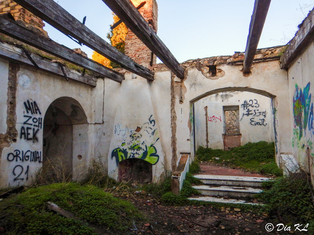 Main structure. Villa Levidi urbex (urban exploration. Athens Greece.