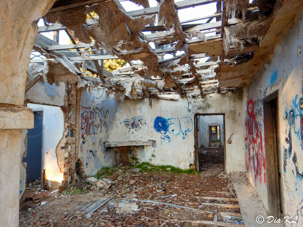 Main structure. Villa Levidi urbex (urban exploration. Athens Greece.