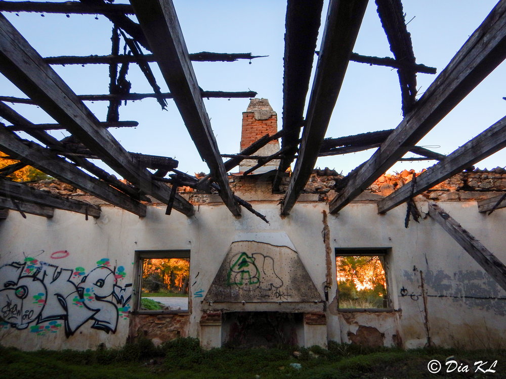 Main structure. Villa Levidi urbex (urban exploration. Athens Greece.